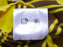 画像をギャラリービューアに読み込む, 極美品 MIUMIU ミュウミュウ ニット ベスト ロゴ ボーダー ウール イエロー ブラウン マルチカラー 中古 4b004108