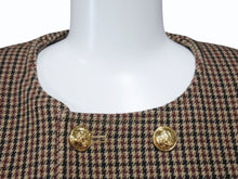 Load image into Gallery viewer, 極美品 CELINE セリーヌ チェルシージャケット 2V77R064V.28BZ コットン ナイロン ウール ブラウン ブラック ボルドー 中古 4b004110