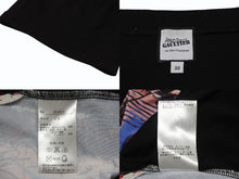 画像をギャラリービューアに読み込む, 極美品 Jean Paul GAULTIER ジャンポールゴルチェ 長袖Tシャツ カットソー 総柄 JPJ023 ブラック マルチカラー サイズ38 中古 4b004120