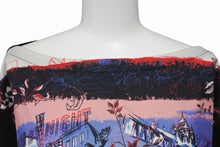 画像をギャラリービューアに読み込む, 極美品 Jean Paul GAULTIER ジャンポールゴルチェ 長袖Tシャツ カットソー 総柄 JPJ023 ブラック マルチカラー サイズ38 中古 4b004120