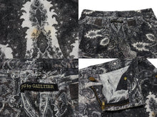 画像をギャラリービューアに読み込む, 極美品 Jean Paul GAULTIER ジャンポールゴルチェ パンツ ペイズリー柄 コットン コーデュロイ ブラック ホワイト サイズ40 中古 4b004122