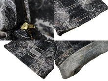画像をギャラリービューアに読み込む, 極美品 Jean Paul GAULTIER ジャンポールゴルチェ パンツ ペイズリー柄 コットン コーデュロイ ブラック ホワイト サイズ40 中古 4b004122