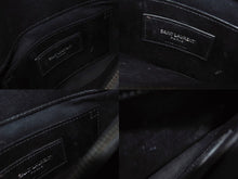 画像をギャラリービューアに読み込む, YVES SAINT LAURENT イヴサンローラン サッチェル キルティング チェーンショルダーバッグ 428056 ブラック メタルブラック金具 美品 中古 4b004142