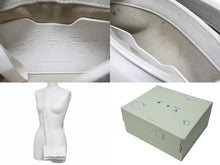 画像をギャラリービューアに読み込む, OFF WHITE オフホワイト バインダー クリップ ソフト ショルダーバッグ レザー ホワイト 良品 中古 4b004147