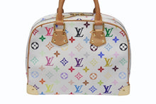画像をギャラリービューアに読み込む, LOUIS VUITTON ルイヴィトン ハンドバッグ トゥルーヴィル モノグラム ホワイト マルチカラー M92663 ゴールド金具 中古 4b004163