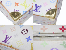 画像をギャラリービューアに読み込む, LOUIS VUITTON ルイヴィトン ハンドバッグ トゥルーヴィル モノグラム ホワイト マルチカラー M92663 ゴールド金具 中古 4b004163
