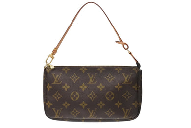 極美品 LOUIS VUITTON ルイヴィトン ポシェット アクセソワール アクセサリーポーチ M51980 モノグラム PVC レザー 中古 4b004189