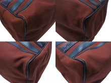 画像をギャラリービューアに読み込む, YVES SAINT LAURENT イヴサンローラン YSLロゴ ミニミニボストンバッグハンドバッグ キャンバス レザー ボルドー ブラック 美品 中古 4b004217