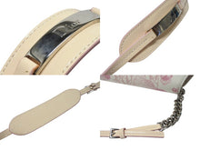 画像をギャラリービューアに読み込む, CHRISTIAN DIOR クリスチャンディオール トロッターライン ショルダーバッグ BO N 1024 ホワイト ピンク シルバー金具 美品 中古 4b004228