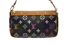 画像をギャラリービューアに読み込む, LOUIS VUITTON ルイヴィトン ポシェットアクセソワール アクセサリーポーチ M92648 モノグラム マルチカラー ブラック 美品 中古 4b004317
