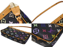 画像をギャラリービューアに読み込む, LOUIS VUITTON ルイヴィトン ポシェットアクセソワール アクセサリーポーチ M92648 モノグラム マルチカラー ブラック 美品 中古 4b004317