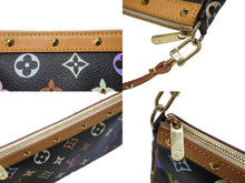 画像をギャラリービューアに読み込む, LOUIS VUITTON ルイヴィトン ポシェットアクセソワール アクセサリーポーチ M92648 モノグラム マルチカラー ブラック 美品 中古 4b004317
