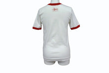 画像をギャラリービューアに読み込む, A BATHING APE アベイシングエイプ リンガーTシャツ ホワイト レッド ピンク 半袖 コットン 美品 中古 4b004351