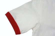 画像をギャラリービューアに読み込む, A BATHING APE アベイシングエイプ リンガーTシャツ ホワイト レッド ピンク 半袖 コットン 美品 中古 4b004351