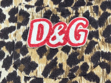 画像をギャラリービューアに読み込む, DOLCE&amp;GABBANA ドルチェアンドガッバーナ ポロシャツ ノースリーブ D＆Gロゴ レオパード ブラウン 美品 中古 4b004362