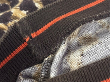 画像をギャラリービューアに読み込む, DOLCE&amp;GABBANA ドルチェアンドガッバーナ ポロシャツ ノースリーブ D＆Gロゴ レオパード ブラウン 美品 中古 4b004362