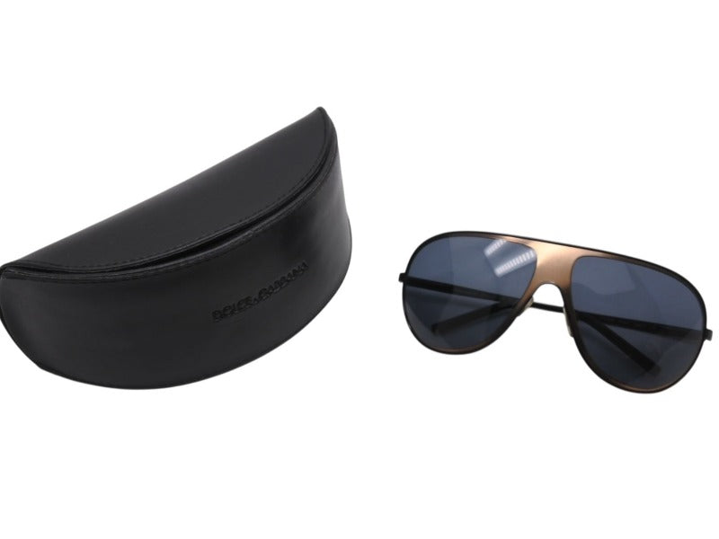 DOLCE & GABBANA ドルチェ＆ガッバーナ ティアドロップ サングラス DG2024 ブロンズ ブラック サイズ65□15 美品 中古 4b004367