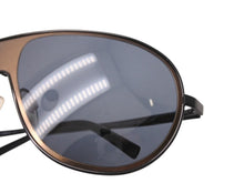 画像をギャラリービューアに読み込む, DOLCE &amp; GABBANA ドルチェ＆ガッバーナ ティアドロップ サングラス DG2024 ブロンズ ブラック サイズ65□15 美品 中古 4b004367