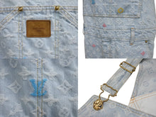 Load image into Gallery viewer, 極美品 LOUIS VUITTON ルイヴィトン Tyler the Creator タイラーザクリエイター モノグラムデニム オーバーオール ブルー サイズ31 中古 4b004450
