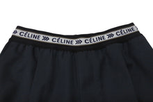 Load image into Gallery viewer, 極美品 CELINE セリーヌ 18AW ウエストロゴ ワイドパンツ 2 1V33 サイズ36 チャコール フィービー期 中古 4b004452