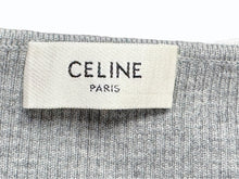 画像をギャラリービューアに読み込む, 極美品 CELINE セリーヌ クロップド カーディガン トップス 2A67S237P サイズXS 刺繍ロゴ ニット グレー 中古 4b004453
