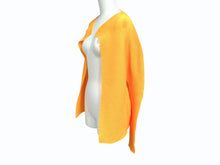 Load image into Gallery viewer, 極美品 me ISSEY MIYAKE ミー イッセイミヤケ 長袖トップス MI31FO311 フリーサイズ プリーツ オレンジ 中古 4b004464