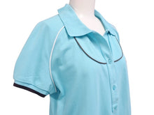 画像をギャラリービューアに読み込む, CELINE セリーヌ 半袖ポロシャツ トップス 2 9A14 サイズXL ブルー ブラウン ホワイト ロゴ刺繍 美品 中古 4b004473