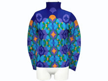 Load image into Gallery viewer, 極美品 me ISSEY MIYAKE ミー イッセイミヤケ 長袖トップス MI11FJ141 フリーサイズ プリーツ ハイネック マルチカラー 中古 4b004475