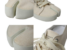 画像をギャラリービューアに読み込む, Maison Margiela メゾンマルジェラ Tabi 足袋 スニーカー アイボリー キャンバス S57WS0252 靴 ローカット サイズ37 美品 中古 4b004506
