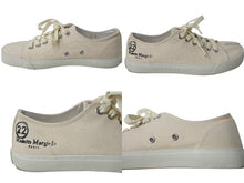 画像をギャラリービューアに読み込む, Maison Margiela メゾンマルジェラ Tabi 足袋 スニーカー アイボリー キャンバス S57WS0252 靴 ローカット サイズ37 美品 中古 4b004506