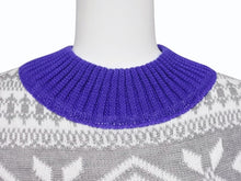 画像をギャラリービューアに読み込む, 極美品 Sacai サカイ ニットセーター 18-01581M サイズ2 リネン コットン マルチカラー ノルディック柄 18AW 中古 4b004525