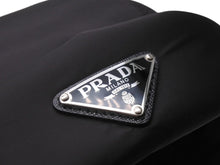 画像をギャラリービューアに読み込む, 極美品 PRADA プラダ ロゴプレート フィッシャーマン キャップ 帽子 2HC168 ナイロン ブラック シルバー金具 サイズXL 中古 4b004548