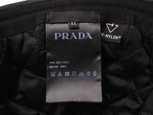 画像をギャラリービューアに読み込む, 極美品 PRADA プラダ ロゴプレート フィッシャーマン キャップ 帽子 2HC168 ナイロン ブラック シルバー金具 サイズXL 中古 4b004548