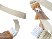 画像をギャラリービューアに読み込む, 新品未使用 PRADA プラダ ロゴ ジャガード サンバイザー キャンバス ポリエステル コットン ベージュ ブラウン シルバー金具 中古 4b004556