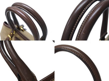 Load image into Gallery viewer, 極美品 PRADA プラダ 2WAY ハンドバッグ ショルダーバッグ BN1841 ジャガード レザー ベージュ ブラウン ゴールド金具 中古 4b004562