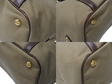 Load image into Gallery viewer, 極美品 PRADA プラダ 2WAY ハンドバッグ ショルダーバッグ BN1841 ジャガード レザー ベージュ ブラウン ゴールド金具 中古 4b004562