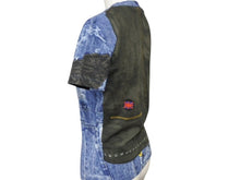 画像をギャラリービューアに読み込む, 極美品 Christian Dior クリスチャンディオール デニムプリント 半袖Tシャツ 1A12055021 サイズ40 トロンプルイユ ガリアーノ期 中古 4b007614