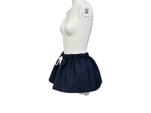 画像をギャラリービューアに読み込む, 極美品 MIUMIU ミュウミュウ モヘア ミニスカート MG2200 サイズ40 フレア ロゴパッチ ネイビー 24SS 中古 4b004626