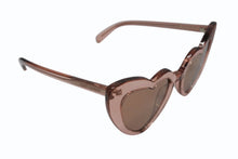 画像をギャラリービューアに読み込む, SAINT LAURENT サンローラン サングラス ハート型 クリアフレーム SL181LOULOU プラスチック ピンク 54□21-145 美品 中古 4b00465