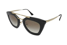 画像をギャラリービューアに読み込む, PRADA プラダ サングラス サイドロゴ SPR AB-0A7 ブラック ゴールド サイズ49□26 美品 中古 4b004631