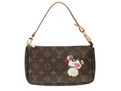 極美品 LOUIS VUITTON ルイヴィトン ポシェット アクセソワール アクセサリーポーチ M51981 村上隆 モノグラム パンダ 中古 4b004632
