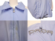 画像をギャラリービューアに読み込む, DADA SUPREME ダダシュプリーム ロゴ刺繍 ダウンジャケット シェル ブルー ホワイト サイズXL 美品 中古 4b004710
