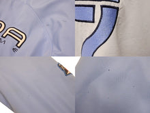 画像をギャラリービューアに読み込む, DADA SUPREME ダダシュプリーム ロゴ刺繍 ダウンジャケット シェル ブルー ホワイト サイズXL 美品 中古 4b004710