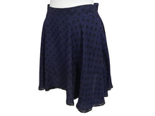 画像をギャラリービューアに読み込む, MIU MIU 13SS ミュウミュウ フレアスカート レース ミニ丈 ドット柄 MG617 Z06KA ネイビー ブラック サイズ40 美品 中古 4b004769