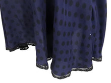 画像をギャラリービューアに読み込む, MIU MIU 13SS ミュウミュウ フレアスカート レース ミニ丈 ドット柄 MG617 Z06KA ネイビー ブラック サイズ40 美品 中古 4b004769