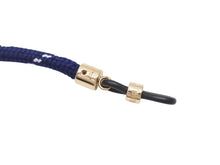 画像をギャラリービューアに読み込む, MIU MIU ミュウミュウ サングラス メガネ グラスコード ストラップ ネイビー ゴールド金具 美品 中古 4b004771