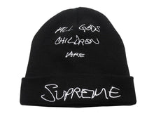 画像をギャラリービューアに読み込む, SUPREME シュプリーム 22SS God&#39;s Chilren Beanie ビーニー ニット帽 アクリル ブラック 美品 中古 4b004777