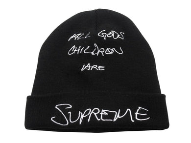 SUPREME シュプリーム 22SS God's Chilren Beanie ビーニー ニット帽 アクリル ブラック 美品 中古 4b004777