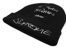 画像をギャラリービューアに読み込む, SUPREME シュプリーム 22SS God&#39;s Chilren Beanie ビーニー ニット帽 アクリル ブラック 美品 中古 4b004777