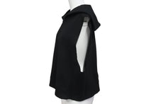 画像をギャラリービューアに読み込む, MIUMIU ミュウミュウ ノースリーブセーラーカラーロゴ スウェット MJT676 コットン ブラック サイズS 美品 中古 4b004794